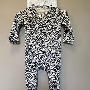 Jessica Simpson Leopard Baby Girl Footie 3-6 Month
